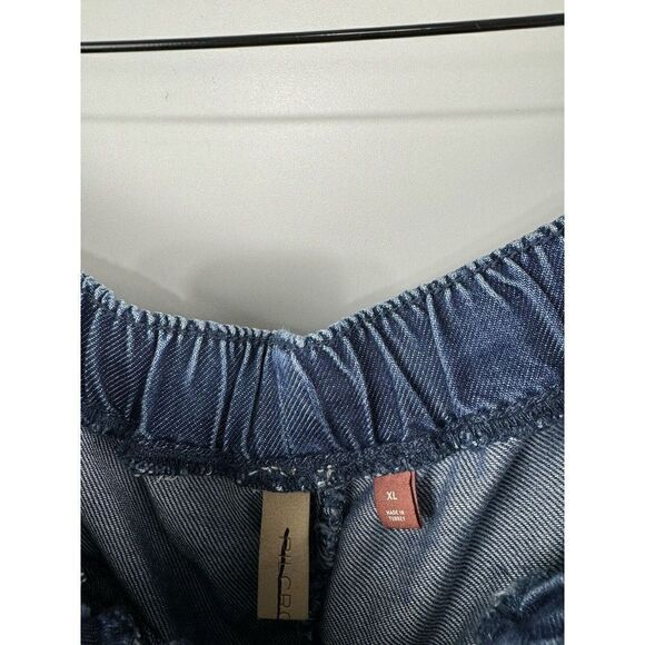 Anthropologie PILCRO Cottage Utility Jeans Drawstring Waist Pull-onPants Sz XL - Picture 8 of 9